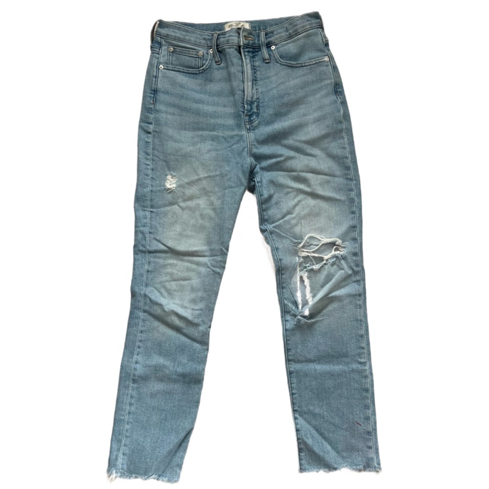 Madewell Women's The Perfect Vintage Straight Leg Jeans - Light Blue size 28 - Picture 2 of 6